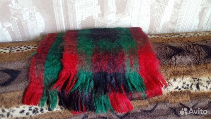 Мужской шарф мохер длинный мягкий