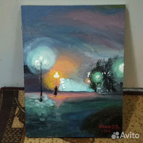 Картина маслом на холсте пейзаж