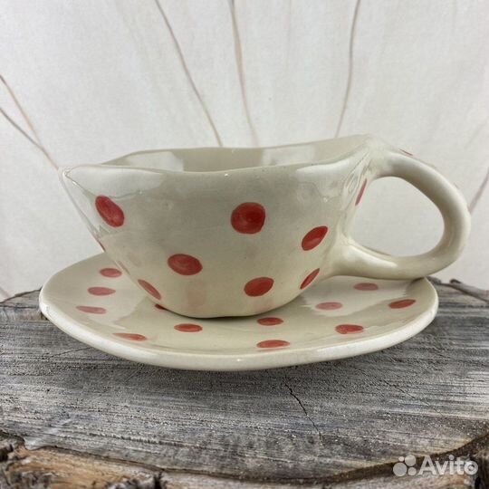 Чайная пара керамическая Ручная работа