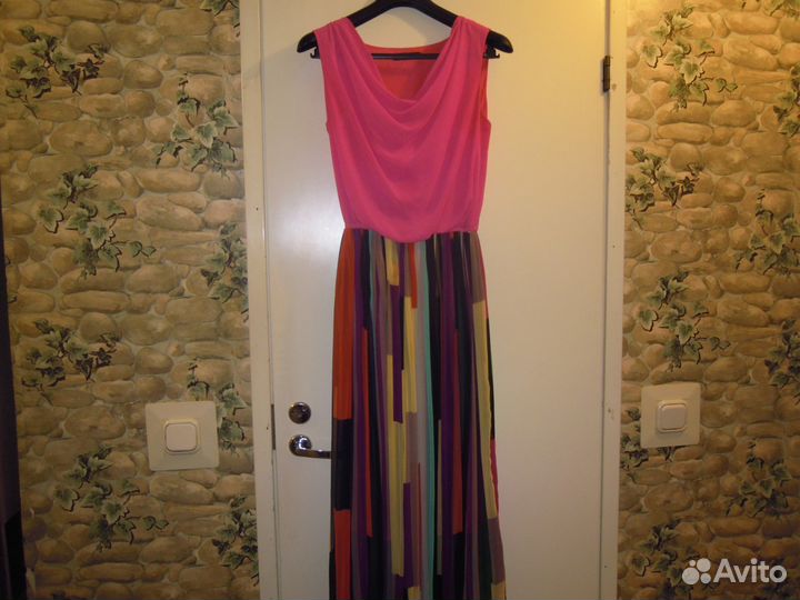 Два Платья из атласа и шифона,Б/У