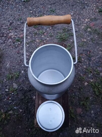 Новый ретро бидон СССР алюминий