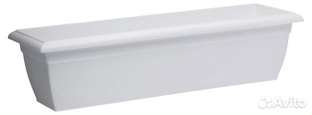 Ящик балконный белый 58.5 см, 10 л