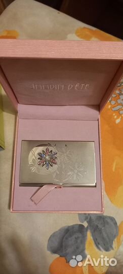 Визитница металлическая