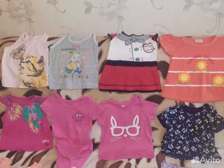 Вещи пакетом для девочки 74-80