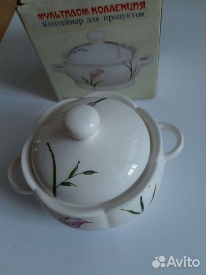 Контейнер, керамика,ëмкость 0,5 л новый