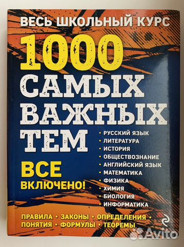 Пособие 1000 самых важных тем Белецкая, Виноградск