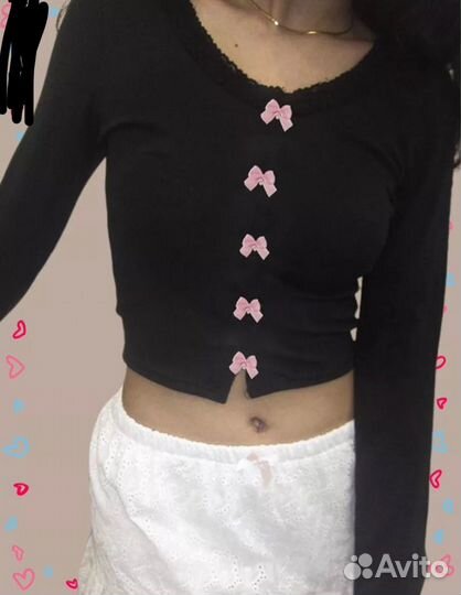 Топ с бантиками