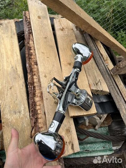 Задние поворотники с подсветкой номера shadow