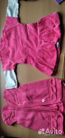 Вещи на девочку 9-12 месяцев