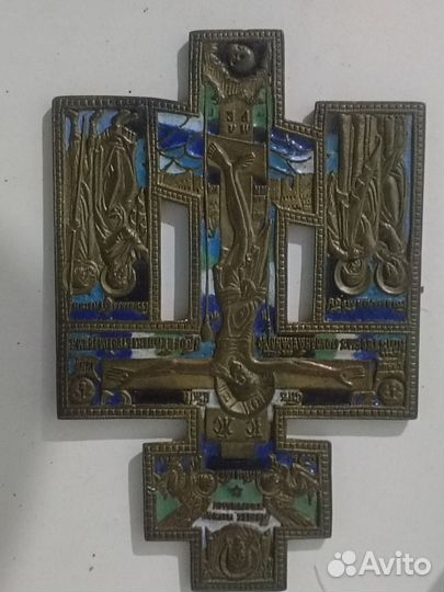 Крест киотный распятие христово С предстоящими