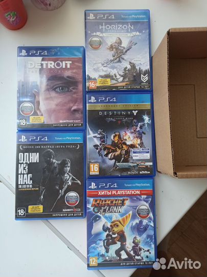 Продам диски для PS4 PlayStation 4 комплектом 5 шт