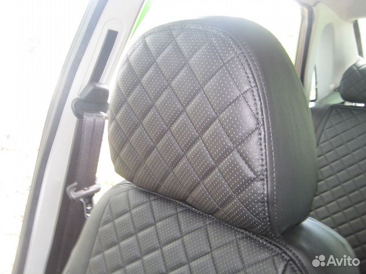 Чехлы Лада Приора Экокожа ромб Автопилот