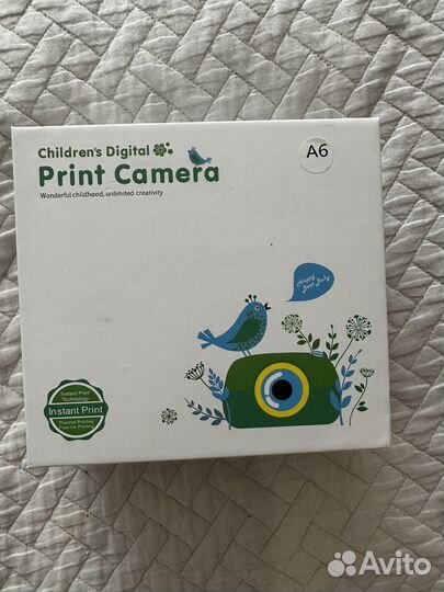Детский фотоаппарат моментальной печати новый