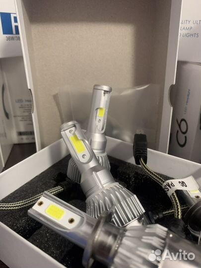 Лампы Led в авто новые С6 H1 H3 HB3 H4 HB4 H7 H11