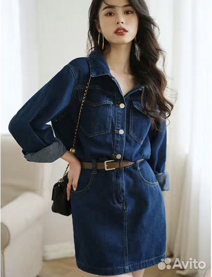 Платье джинсовое