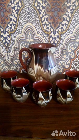 Кувшин +5 кружек СССР