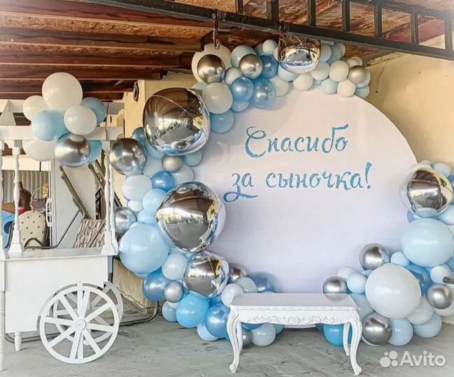 Фотозона на выписку из роддома