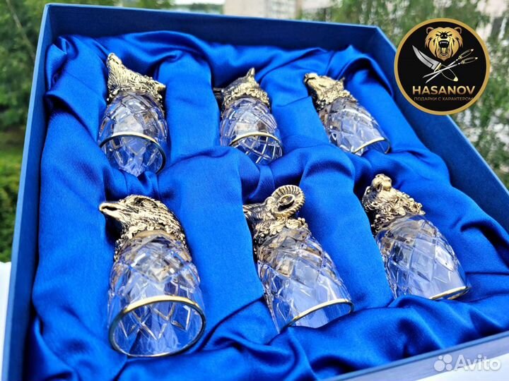 Хрустальные рюмки перевертыши