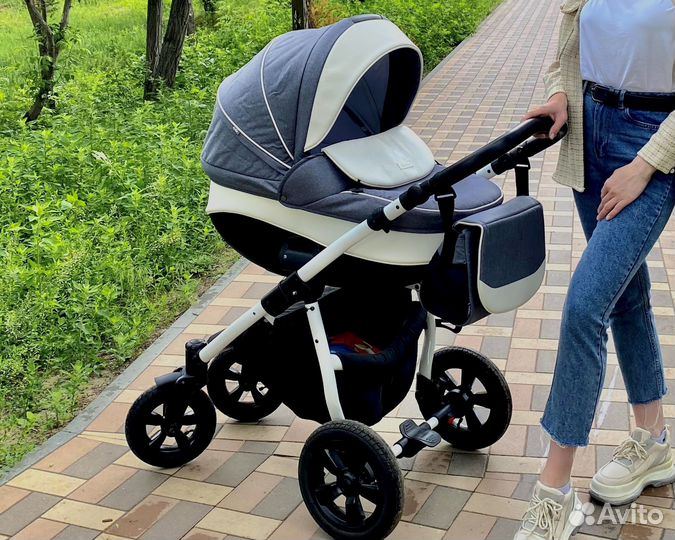 Коляска 2 в 1 эко кожа tutis nani