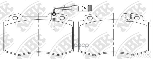 Колодки тормозные дисковые передн. mercedes-BEN