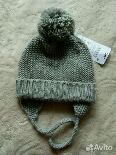 Новые детские головные уборы, шарфы, варежки