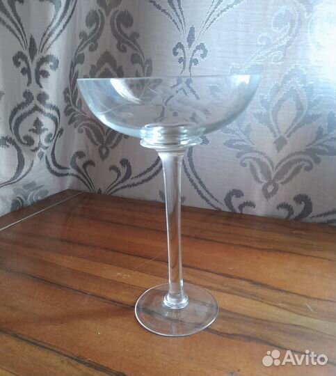 Ваза стеклянная для фруктов СССР