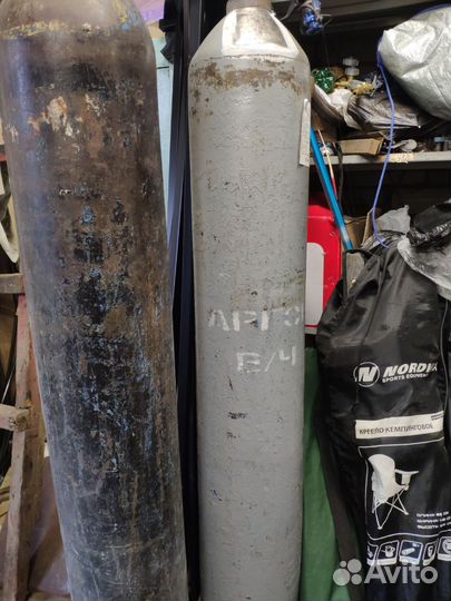 Баллон заправленный аргон, сварочная смесь