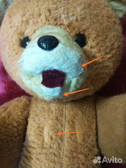 Плюшевый медведь. ссср. Винтаж