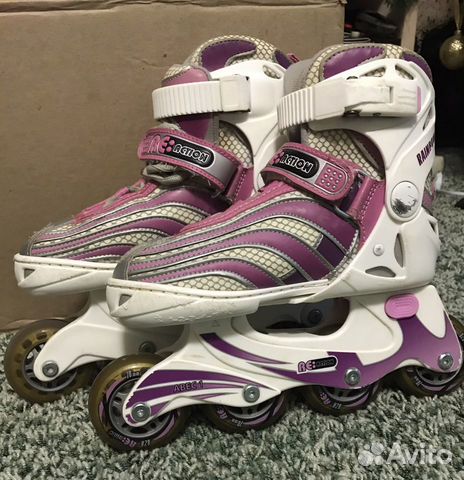 Ролики с сумкой и защитой для коленей и рук