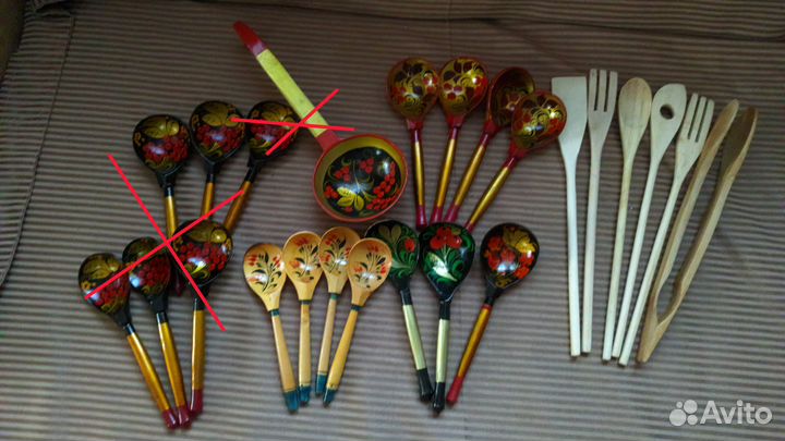 Деревянные ложки хохлома