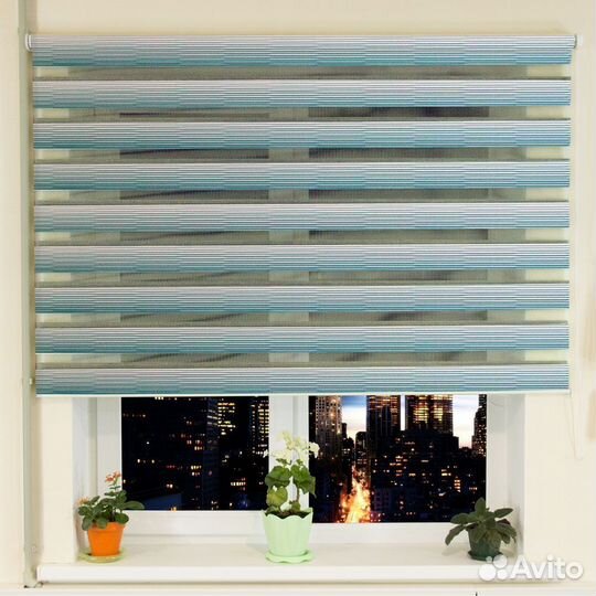 Рулонные шторы зебра