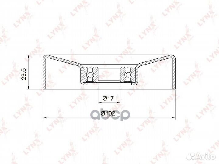 Ролик натяжной приводного ремня PB5033 lynxauto