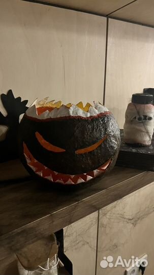 Тыква на хэллоуин декоративная