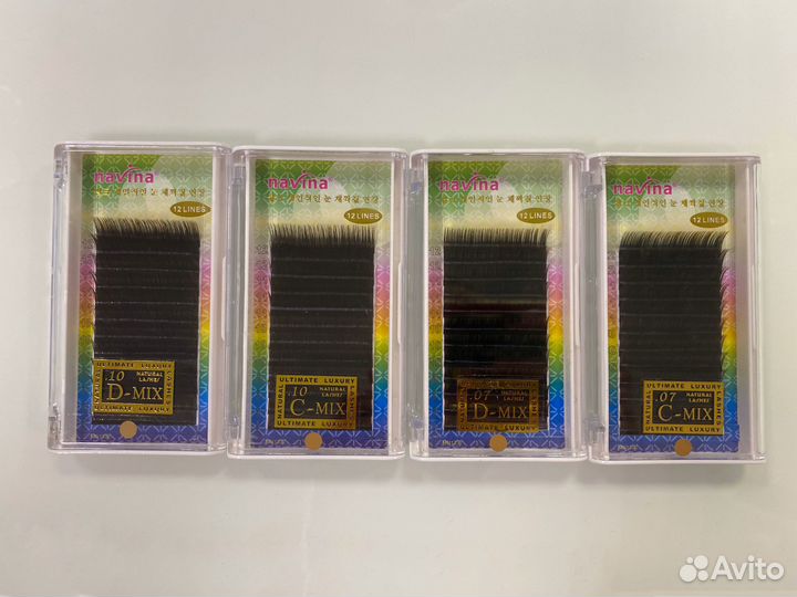 Коричневые ресницы для наращивания