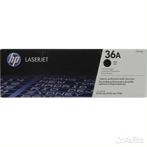 Картридж HP CB436A (№36A) Black LaserJet оригинал