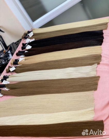 Волосы натуральные для наращивания срезы премиум