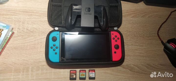 Nintendo switch rev 2 + чехол в подарок