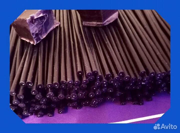 Свечи восковые черные, 300 штук упаковка, часовые