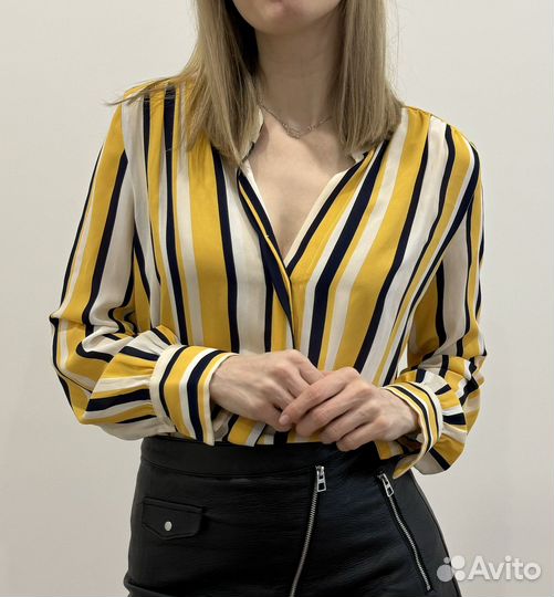 Блузка в полоску mango