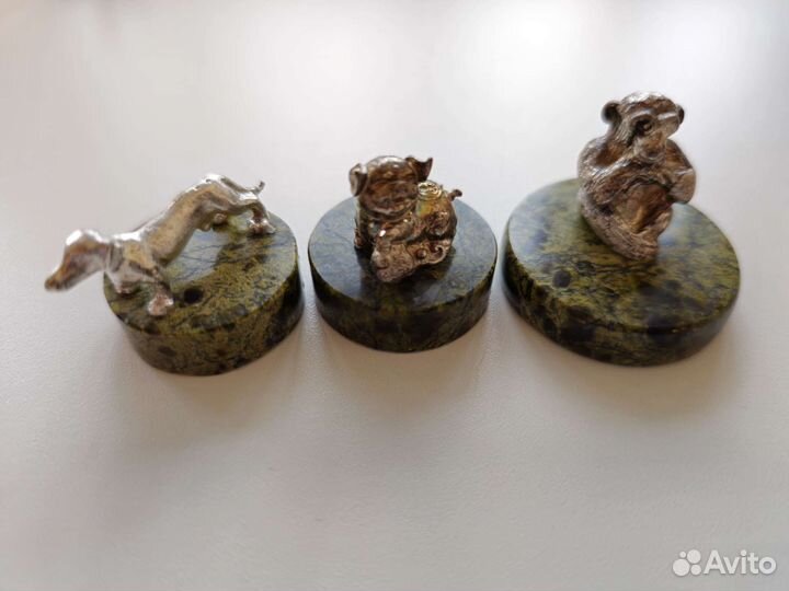 Статуэтки серебрянные серии 