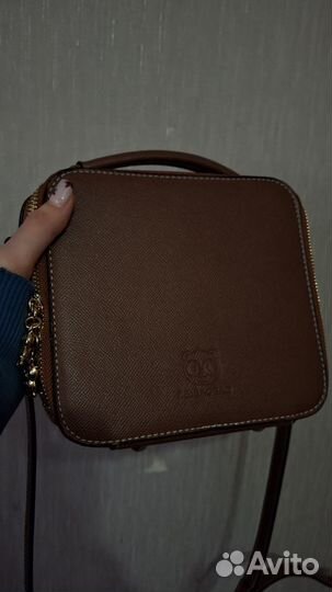 Сумка из Японии из коричневой экокожи