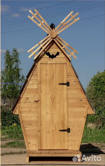 Дачный туалет деревянный SUN337