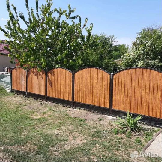 Заборы навесы бетон кровля