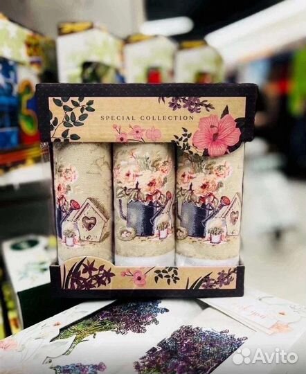 Подарочный набор полотенец 3 в 1