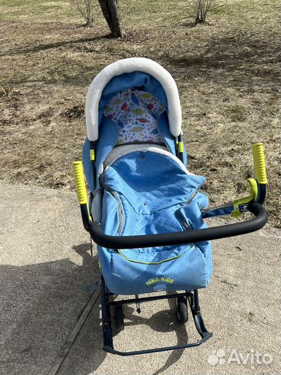 Санки коляска ника kids