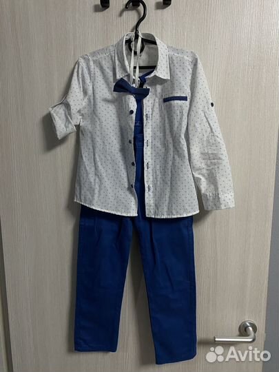 Костюм для мальчика брюки и рубашка 116