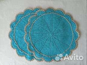 Салфетки вязанные крючком, ручная работа