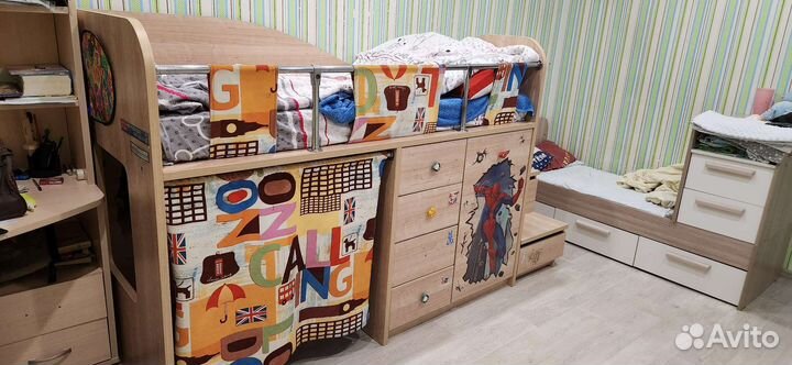 Детская кровать чердак домик