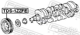 Шкив коленвала 1zzfe TDS1zzfe Febest