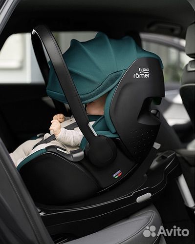 Автолюлька с базой Britax Roemer, Atlantic Green